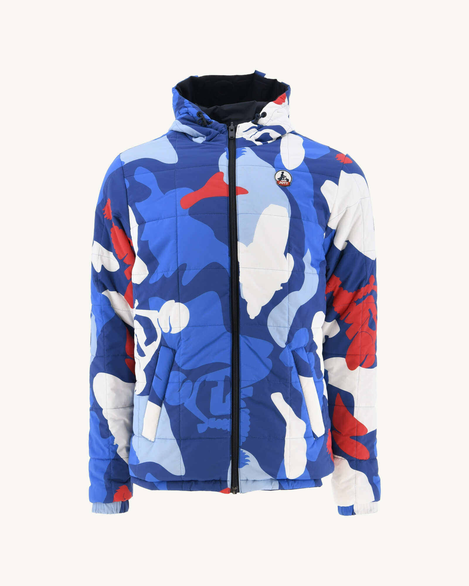 Doudoune Ultralight réversible à capuche Marine/Camo dark denim Vigo
