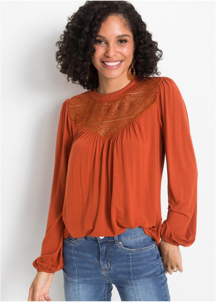 Shirt mit Spitze