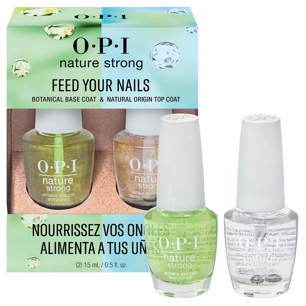 O.P.I Base & Top Coat - Duo Pack   OPI - Nature Strong Base et top coat vegan Nature Strong