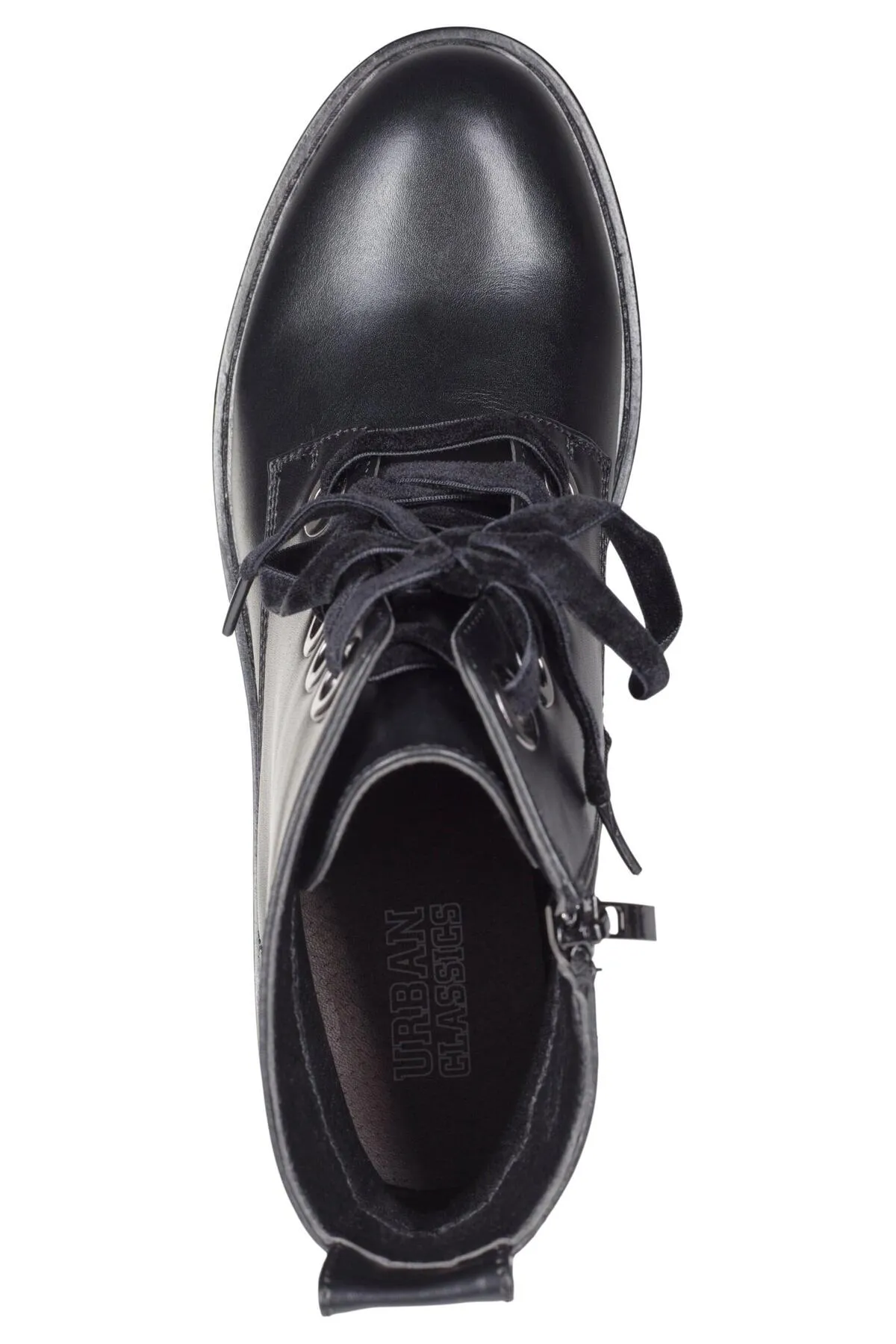 Urban Classics  Accessoires Stiefelette aus Samt mit Schnürung