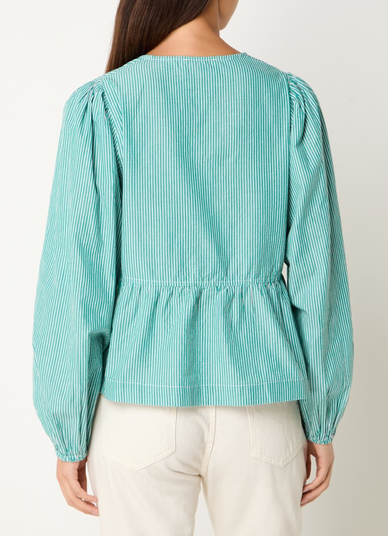 Neo Noir Esmee tunic with stripe print and bow detail