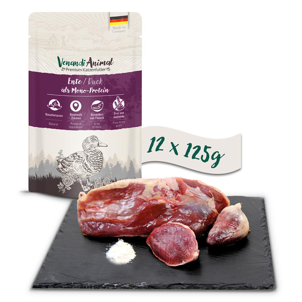 Venandi Animal - Ente als Monoprotein günstig kaufen