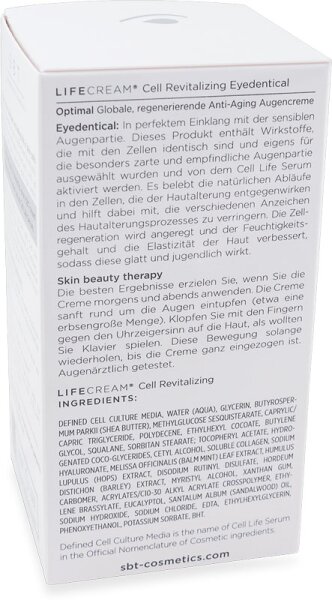 SBT Eyedentical Optimal Globale Anti-Aging Regenerating Augencreme
