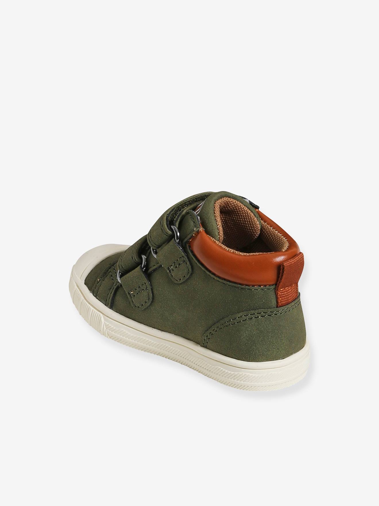 Vertbaudet Baby Sneakers mit Klett - khaki