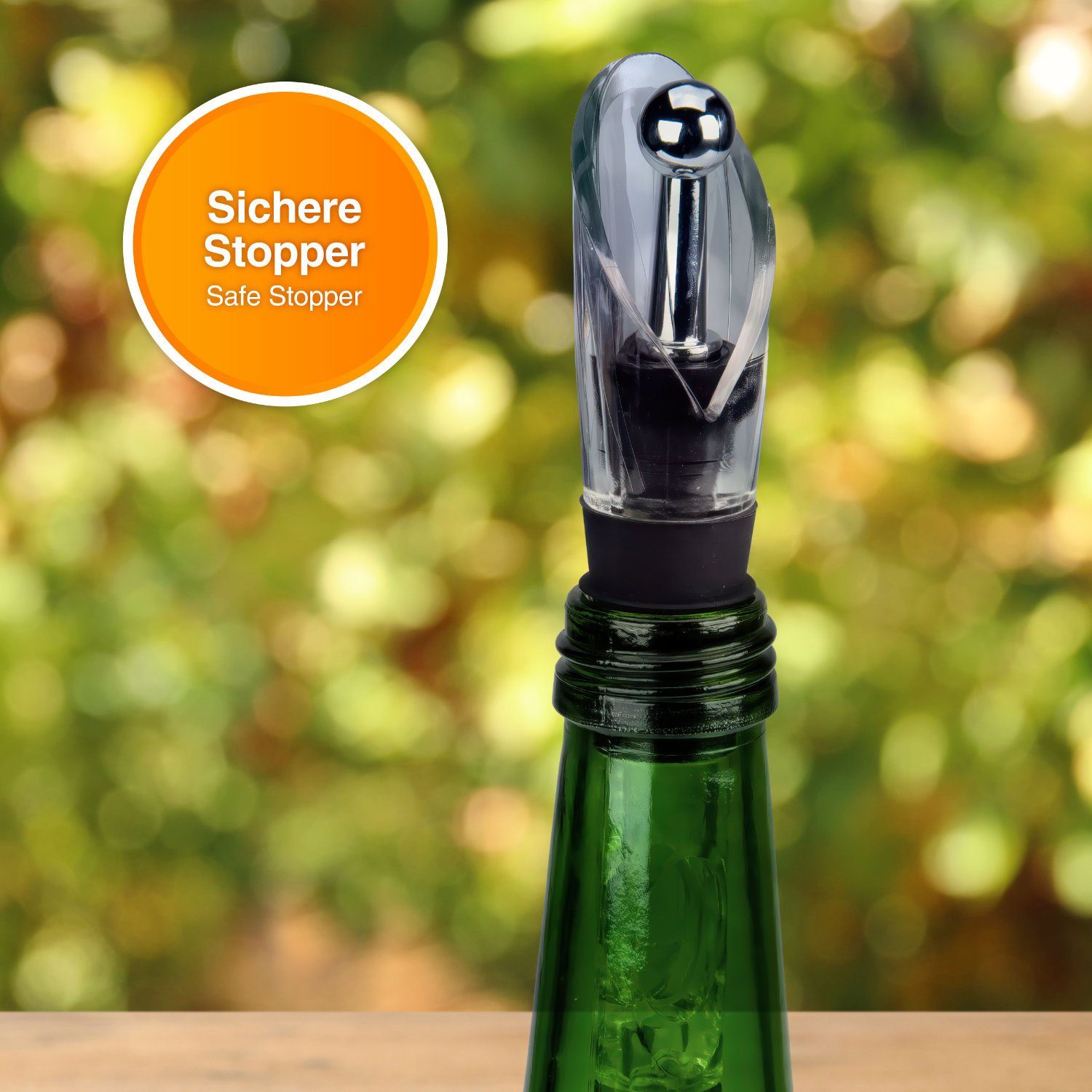 Dimono Outdoor-Flaschenkühler Wein-Kühlstab, 4-in-1 Premium Flaschenkühler