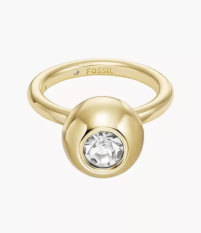 Fossil Statement-Ring Bright Baubles Metall goldfarben