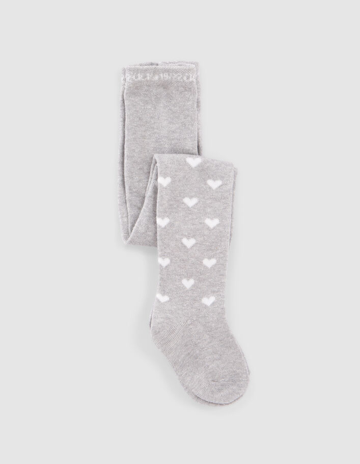 Collants silver et marine bébé fille