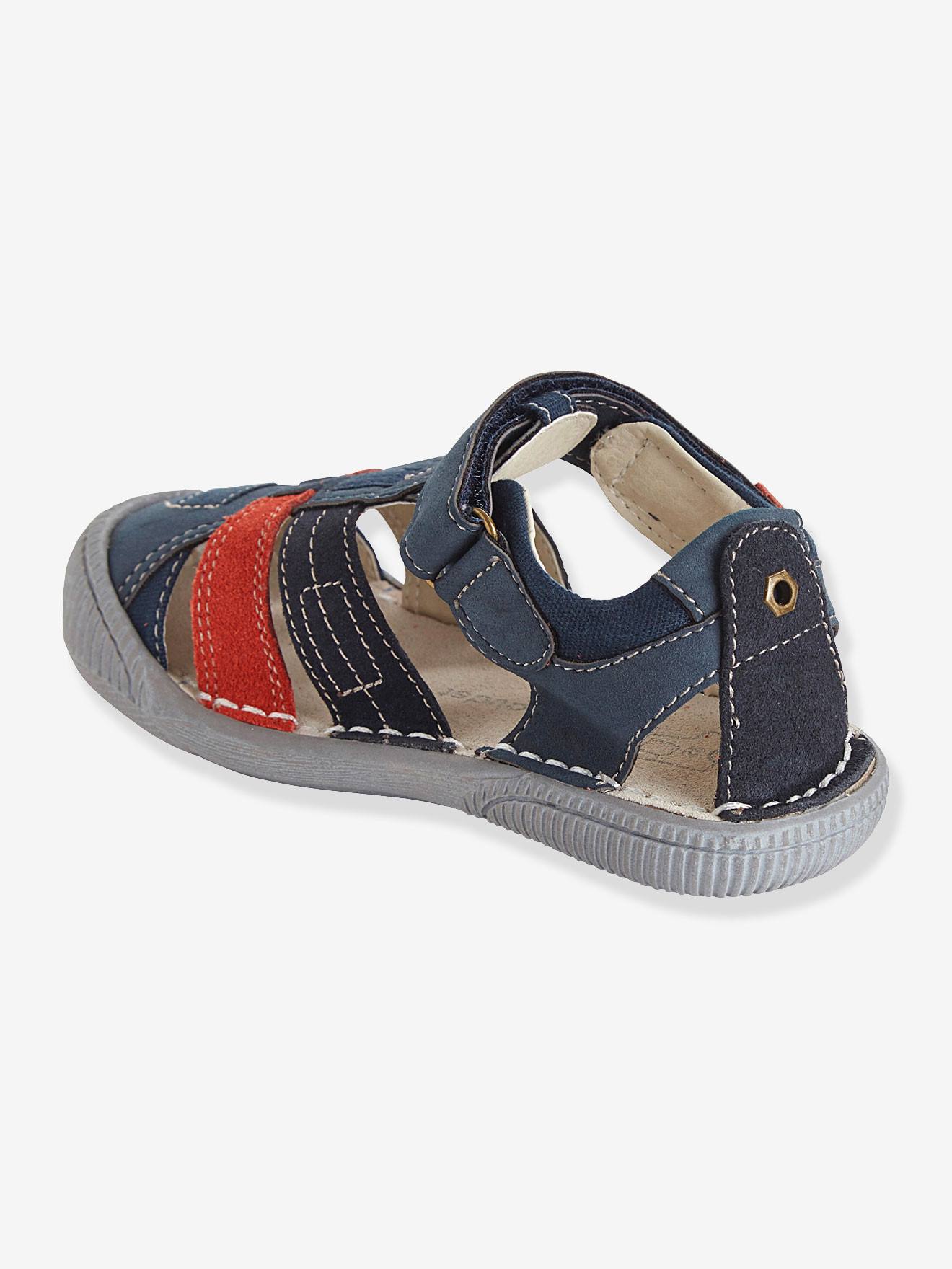 Sandales garçon spécial maternelle gris