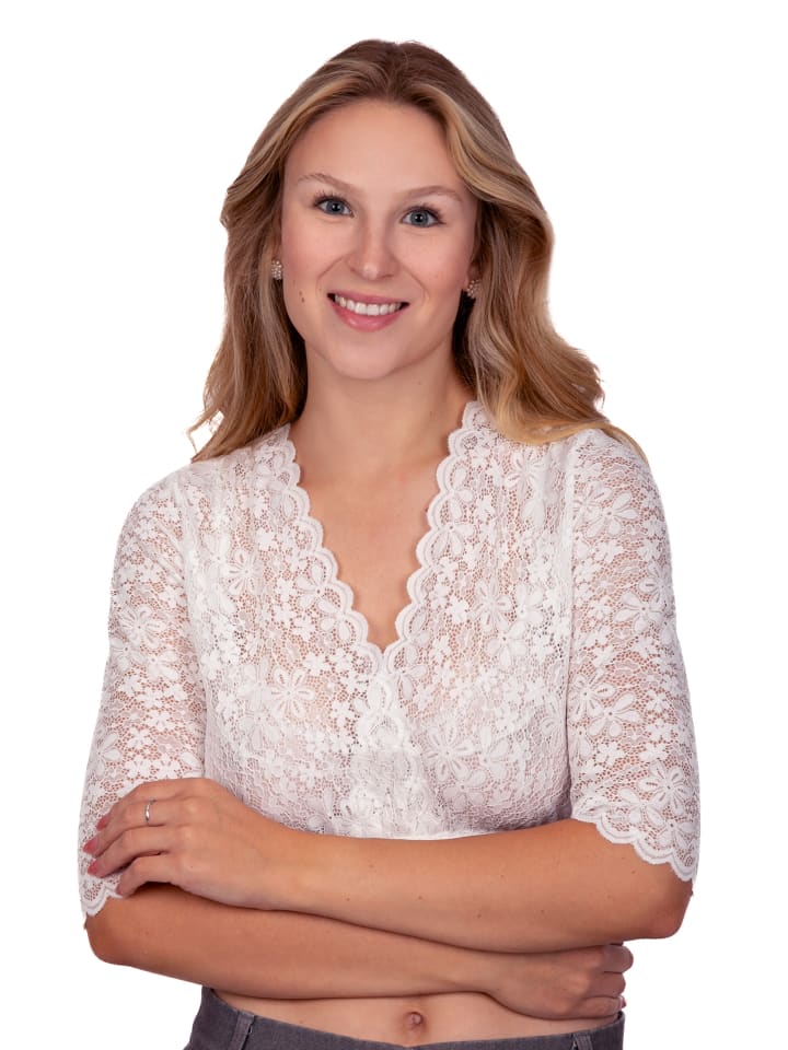 Edelnice Dirndlbluse Thesi in weiß günstig kaufen
