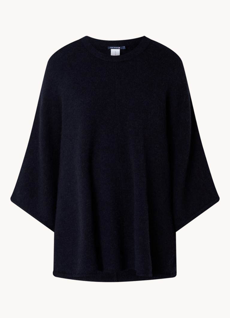 Poncho a maglia fine River Woods con scollo rotondo