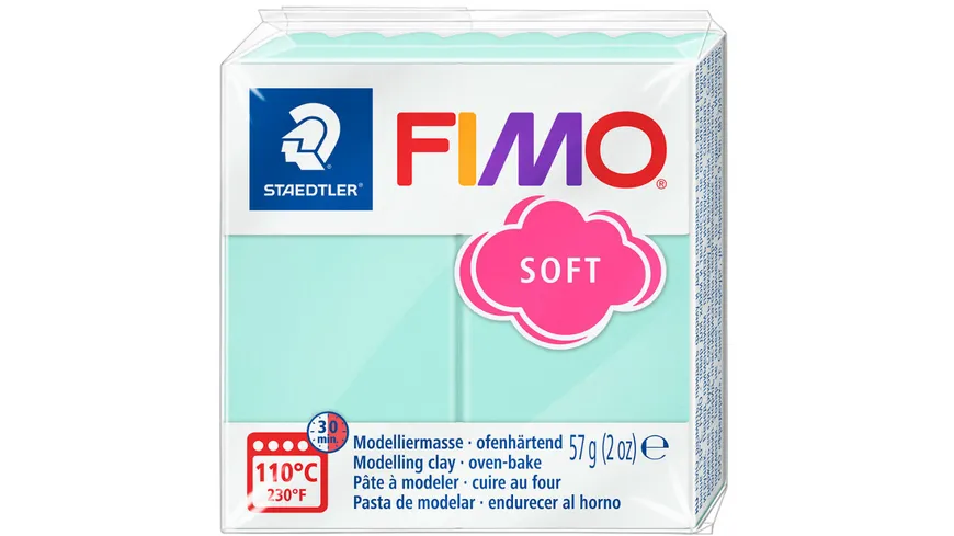 STAEDTLER Modelliermasse FIMO® effect mint pastell 57 g