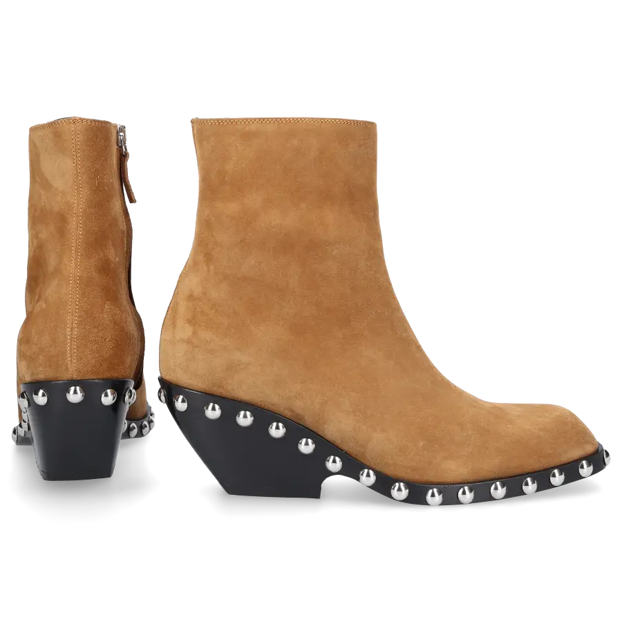 Khaite - Stiefeletten F1052 Veloursleder - braun