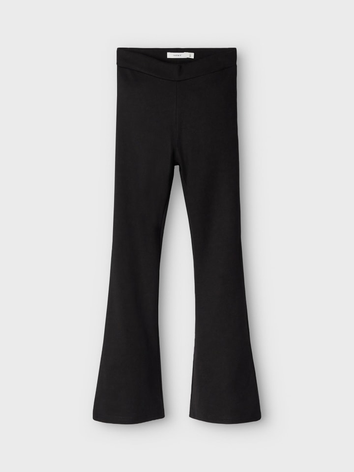 name it Bootcut Stretch Schlag Stoffhose mit Gummizug NKFFRIKKALI in Schwarz-2 günstig kaufen