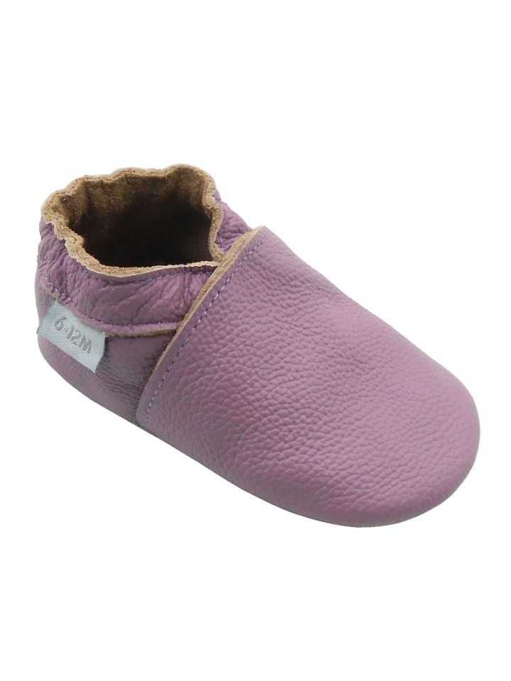 Yalion Baby Leder-Krabbelschuhe in Lila günstig kaufen