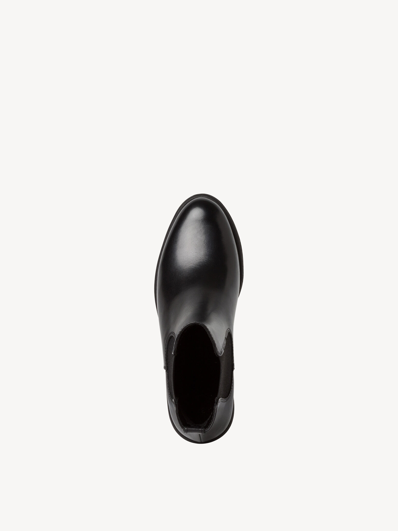 Bottine Chelsea en cuir - noir