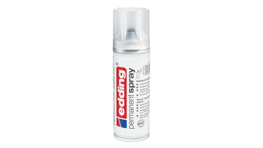 edding Permanent Spray 5200 Klarlack seidenmatt 200 ml transparent