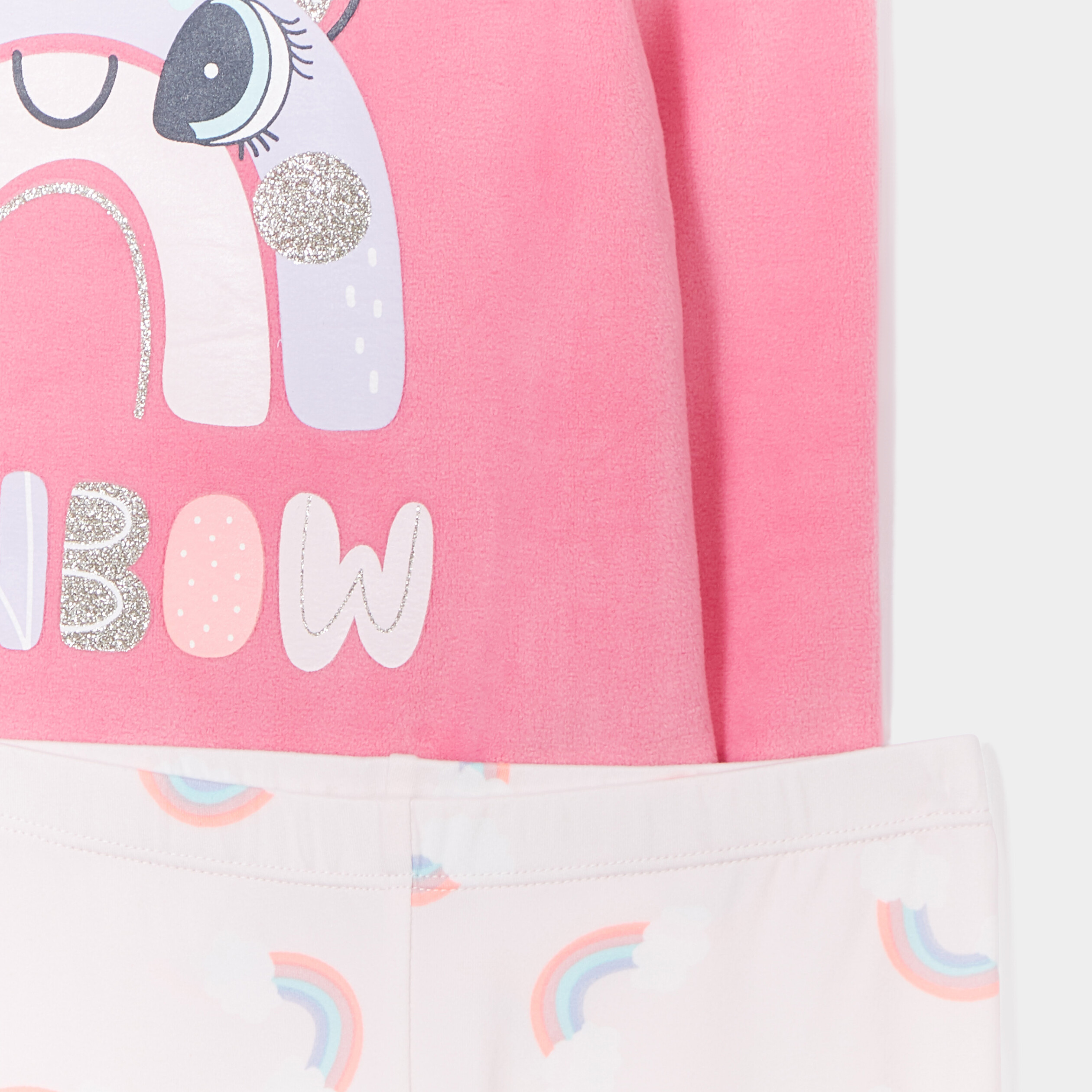 Ensemble pyjama legging chemise de nuit rose fille | La Halle