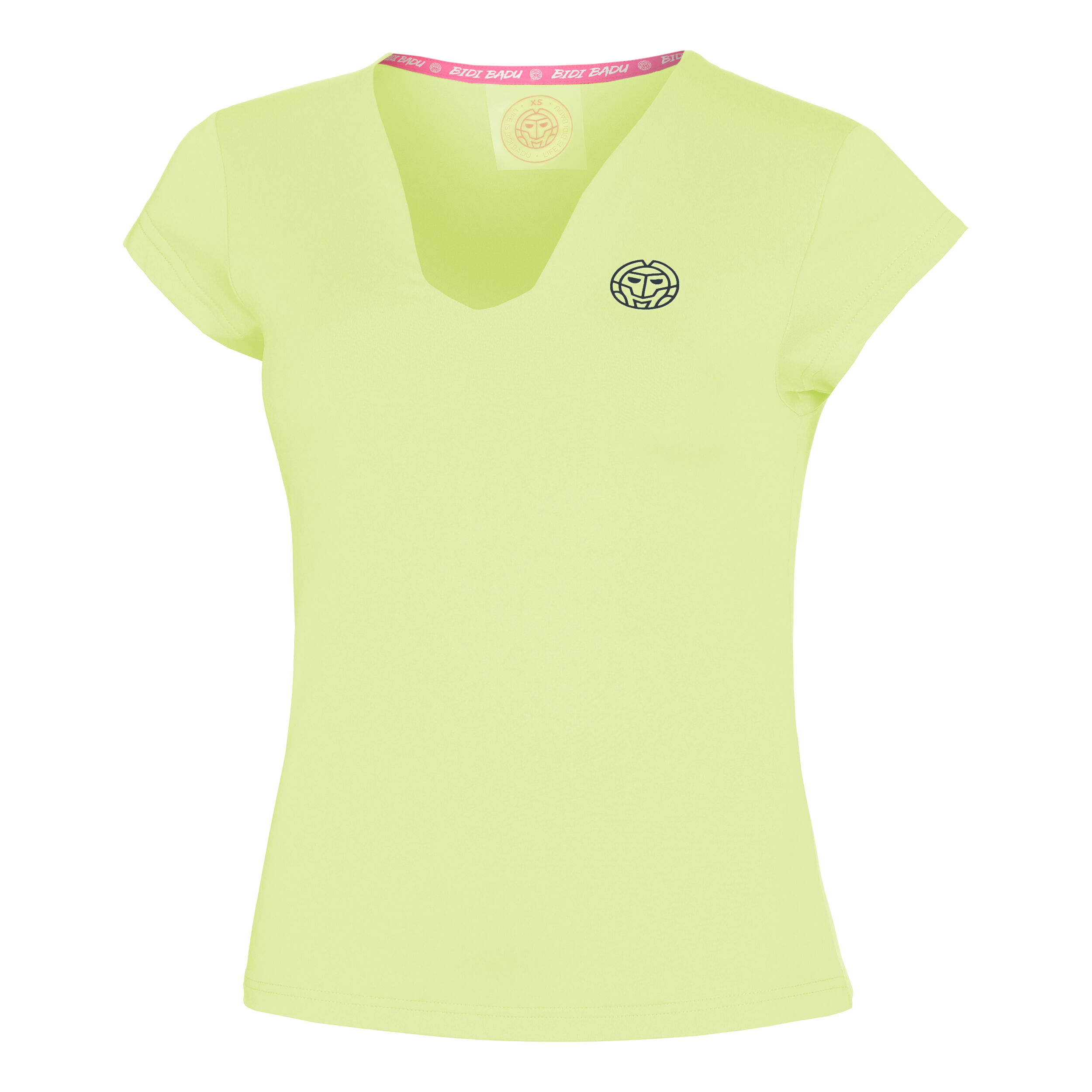 Beach Spirit V-Neck T-Shirt Damen - Neongelb