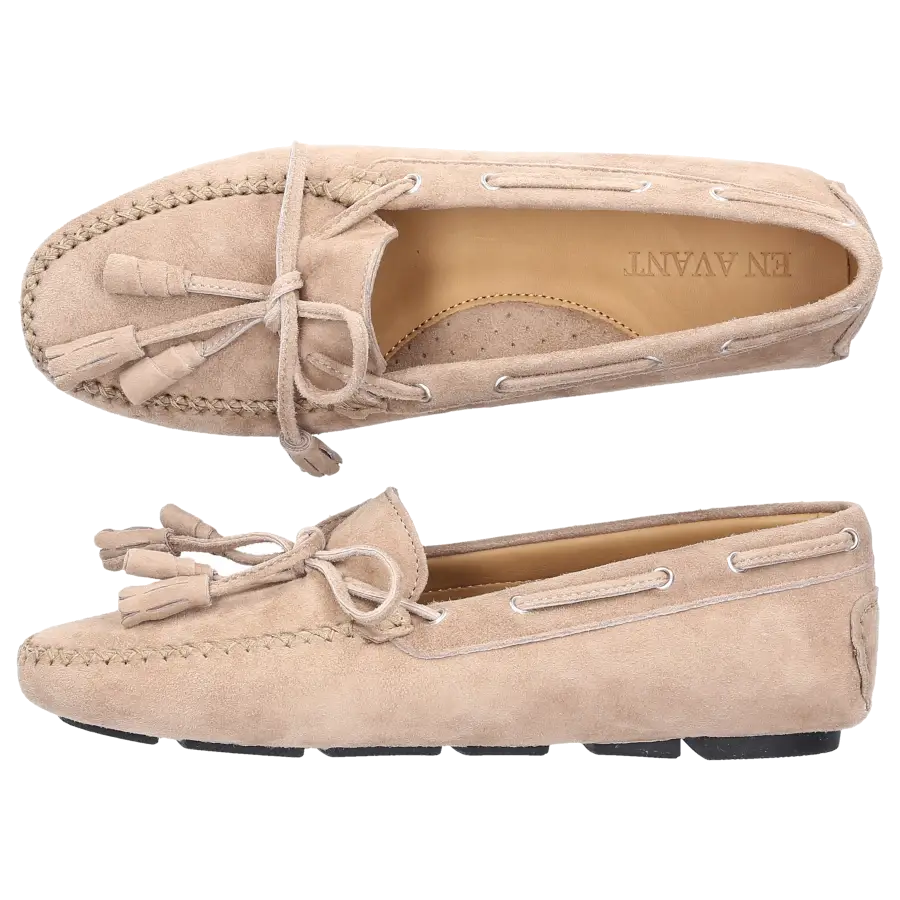 EN AVANT - Loafer 121 Veloursleder - beige