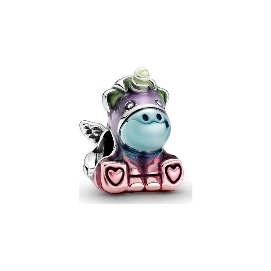 Pandora Charm Moments Bruno das Einhorn in Regenbogenfarben
