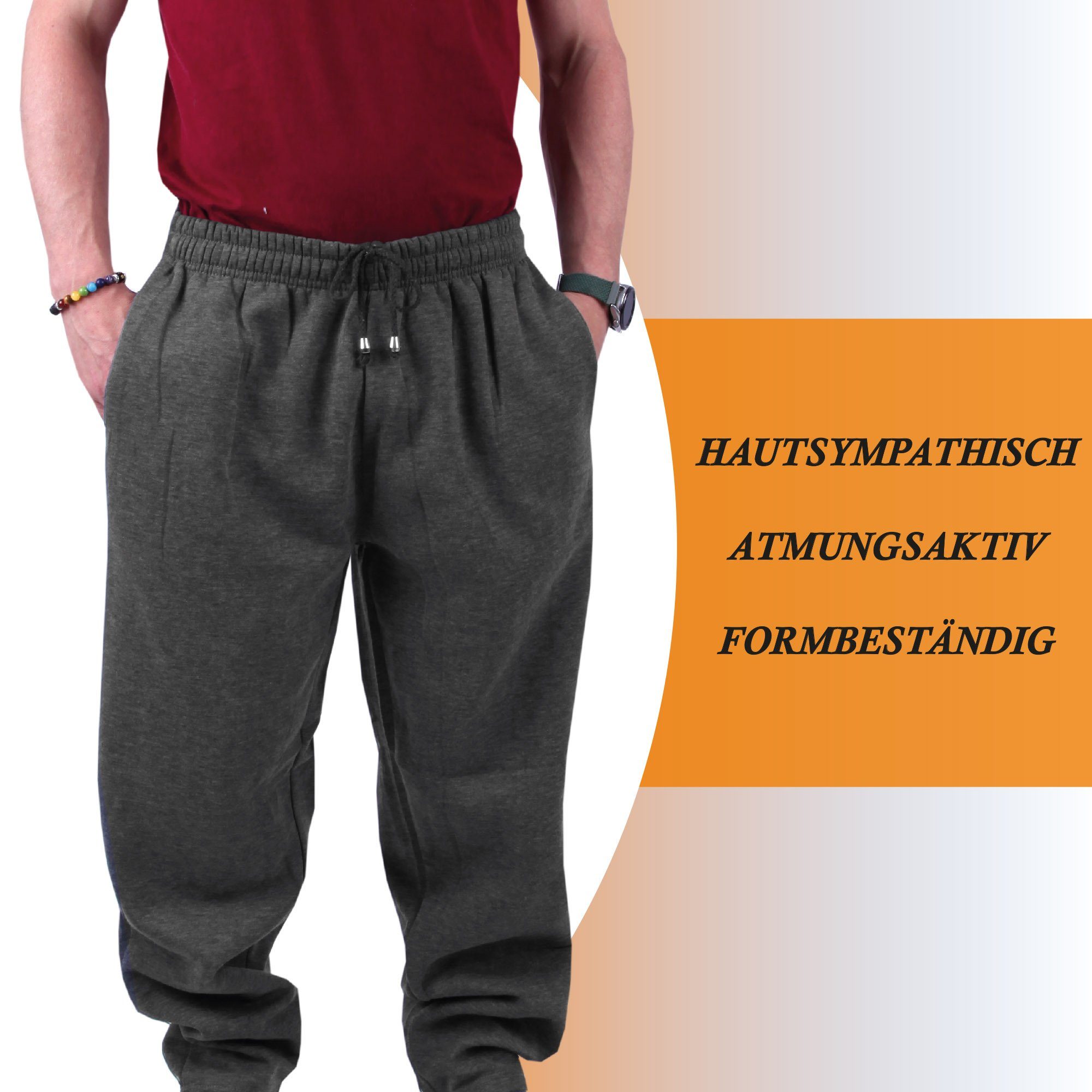 hemmy Fashion Jogginghose Hombre Sweatpants Sweathose Jogger - Lange Sport Hose Trainingshose Freizeithose