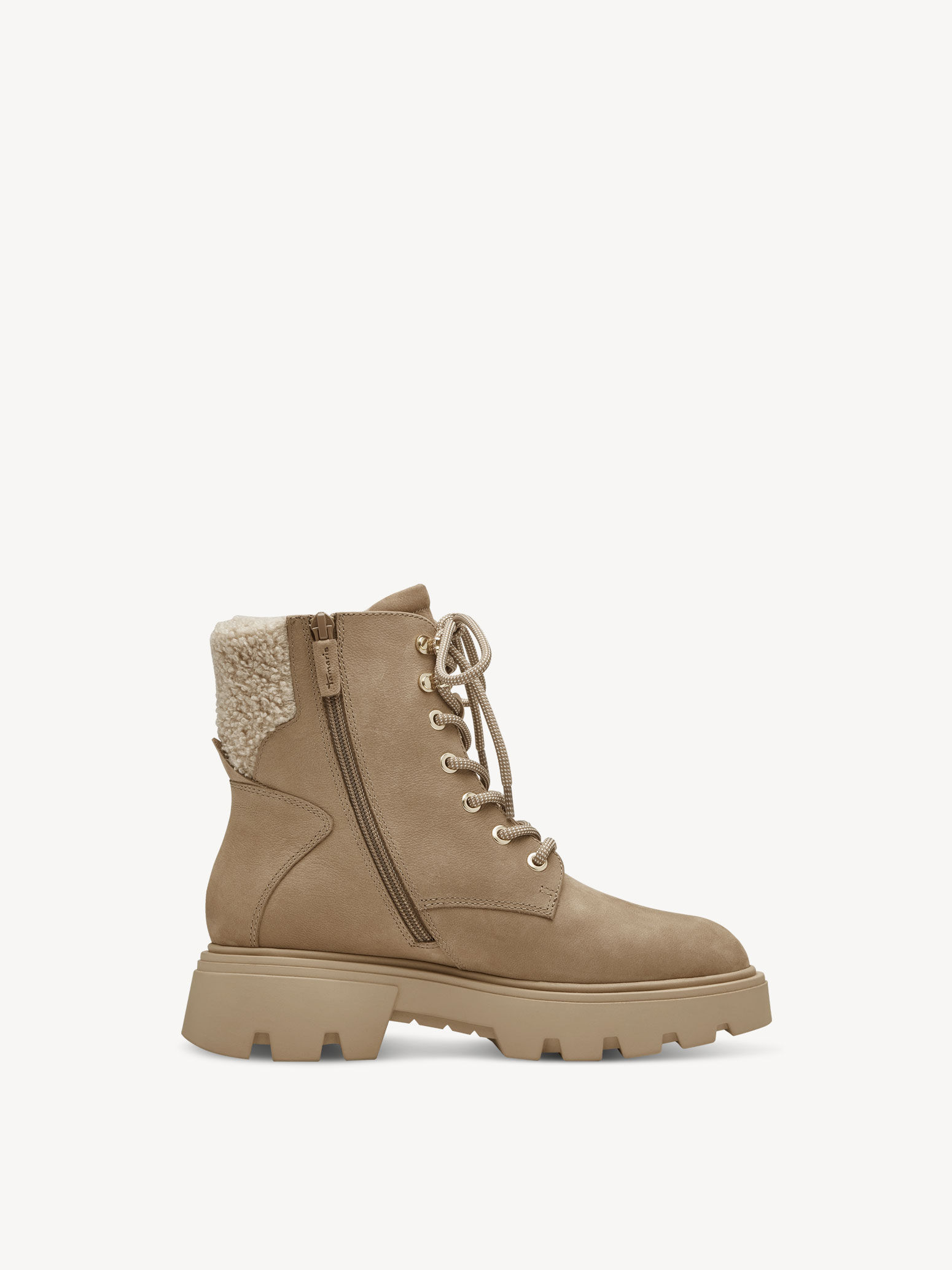 Bottine en cuir - marron doublure chaude