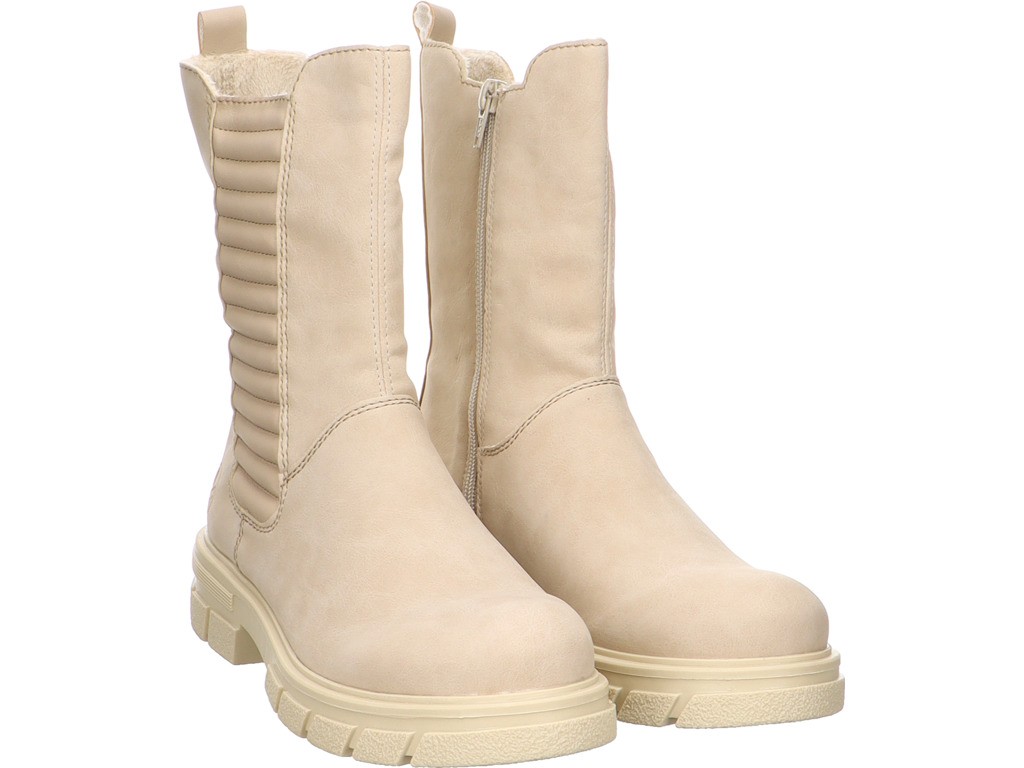 RIEKER Stiefeletten beige Chelsea Boots hellbeige