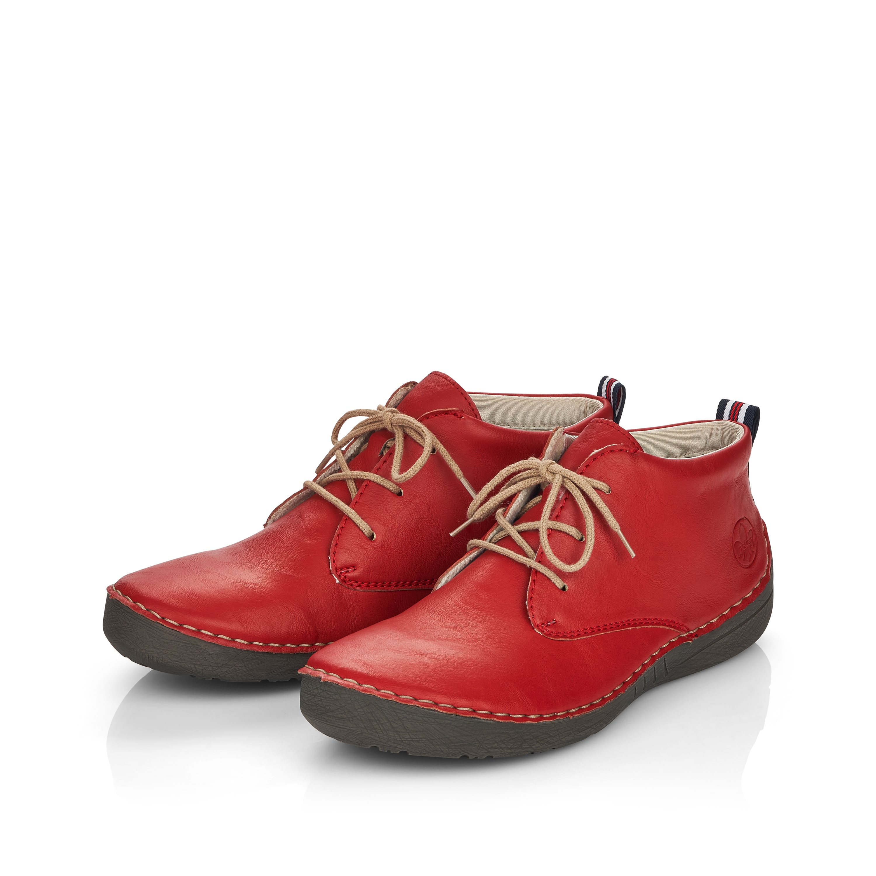 Rieker Damen Schnürschuhe feuerrot