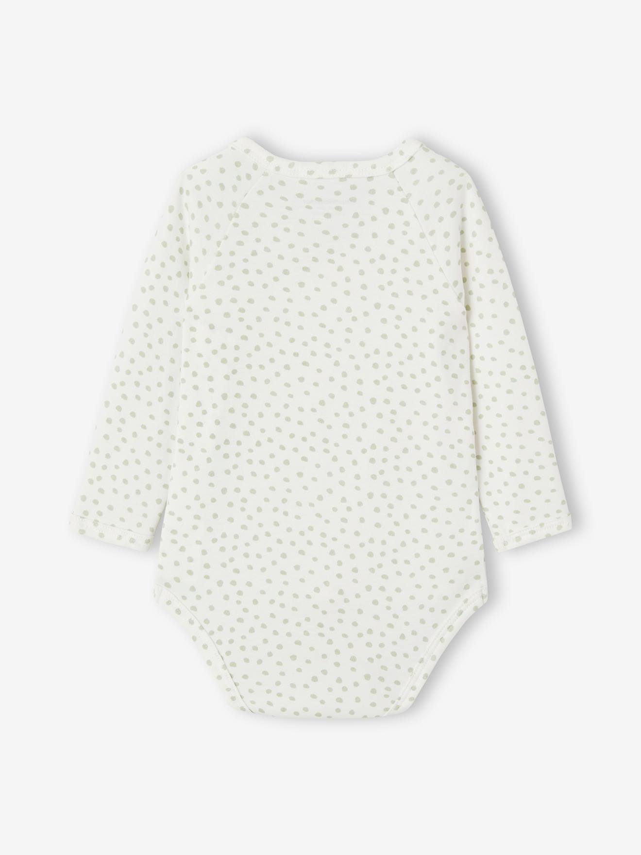 Vertbaudet 3er-Pack Baby Wickelbodys Bio-Baumwolle Oeko-Tex - pack aqua löwe