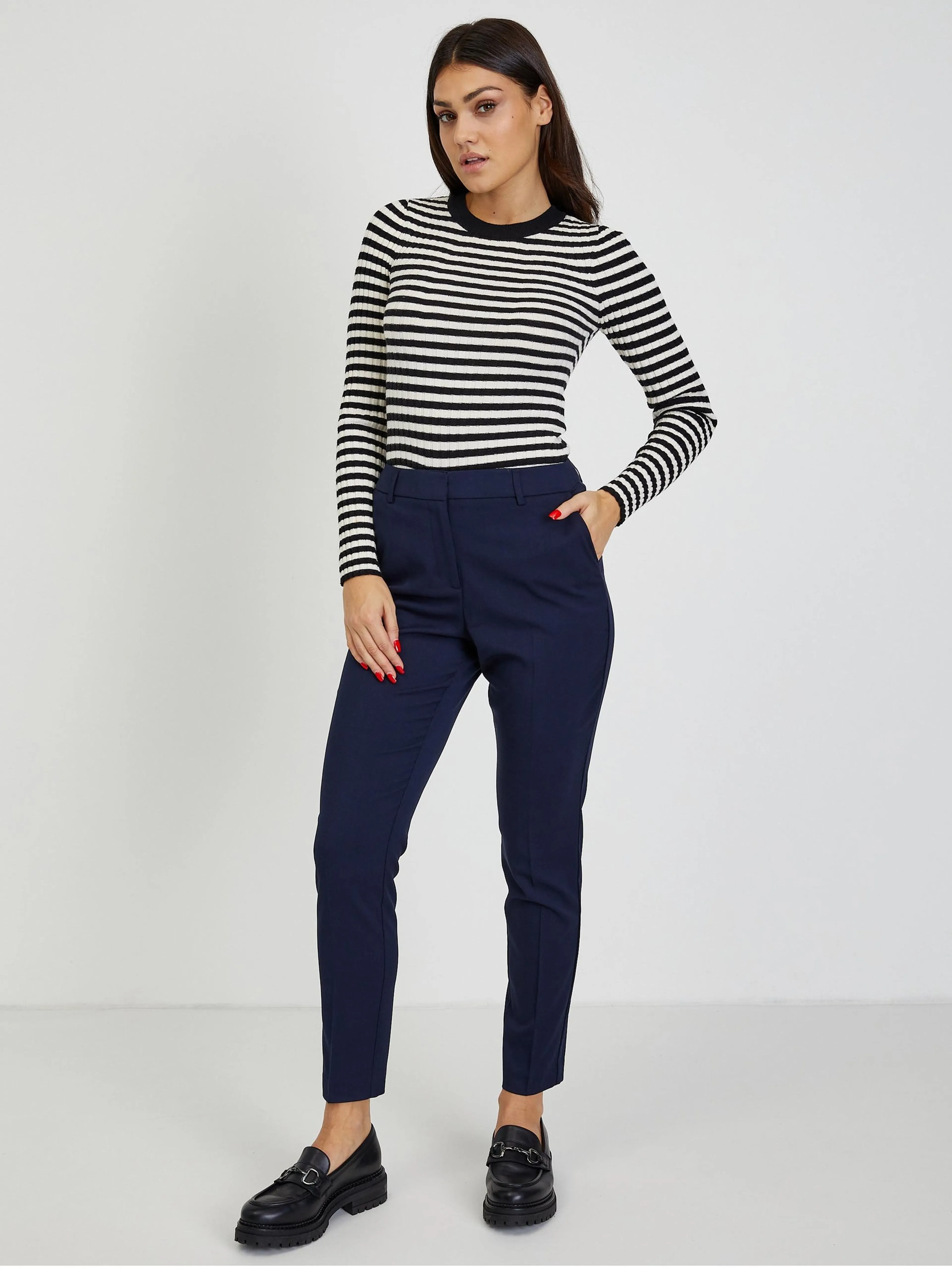 Dunkelblaue Damenhose ORSAY