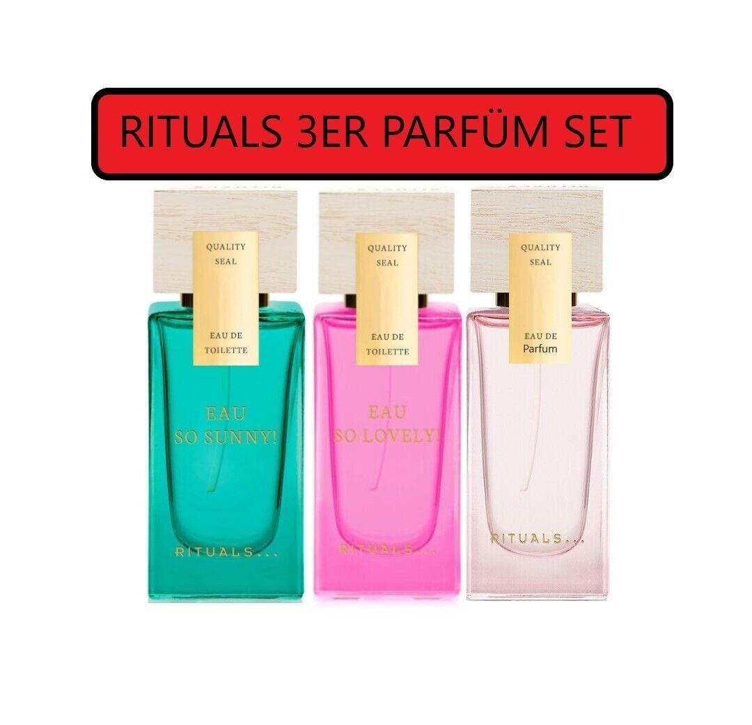 Rituals Duft-Set The Rituals 3 teiliges Parfüm Set Damendüfte Duft Frauen Parfum, 3-tlg., Geschenk Damen Mädchen Intensiv verführerisch Langanhaltend Düfte