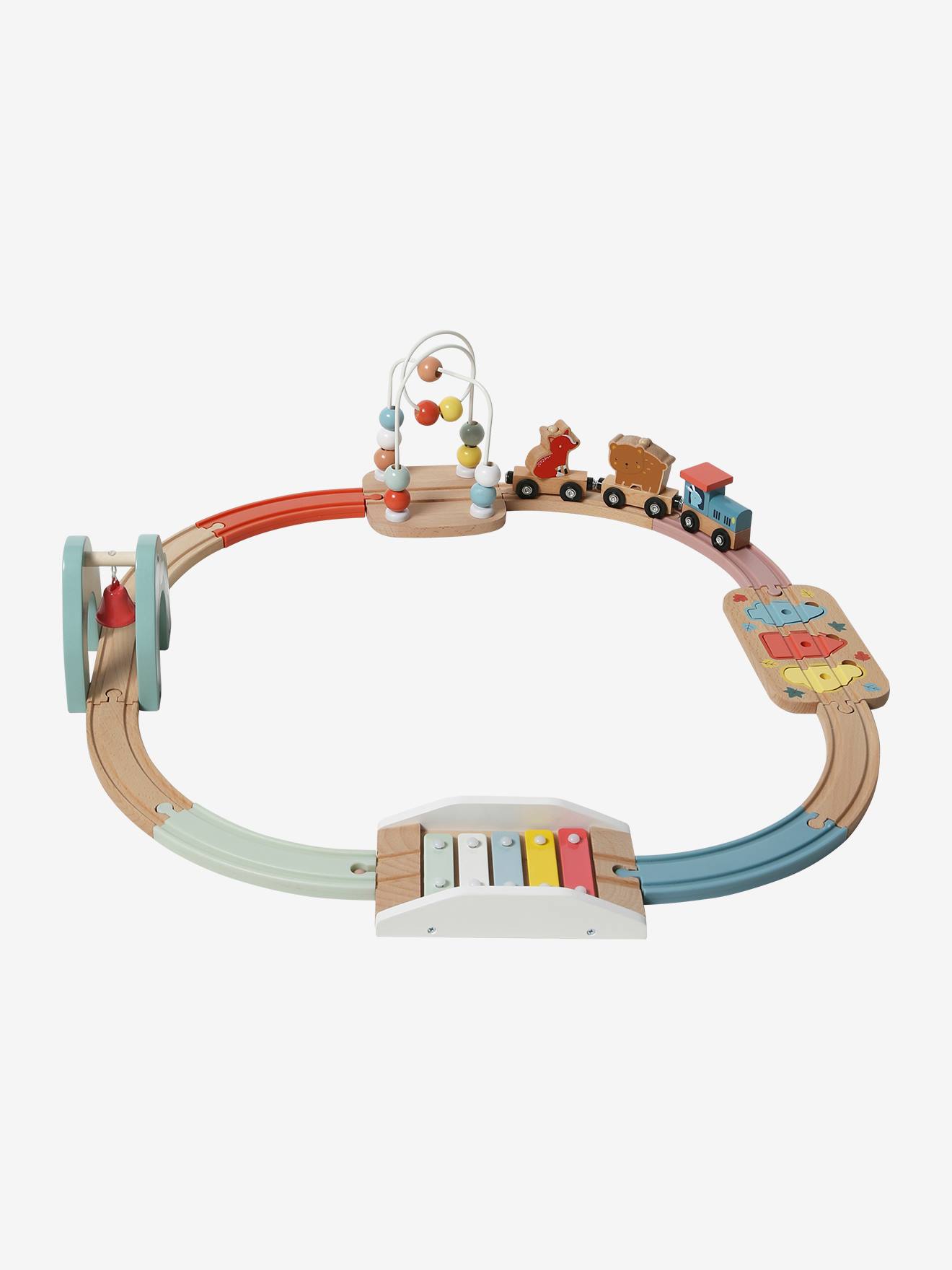 Mon premier circuit de train (12 pièces) en bois FSC® bois