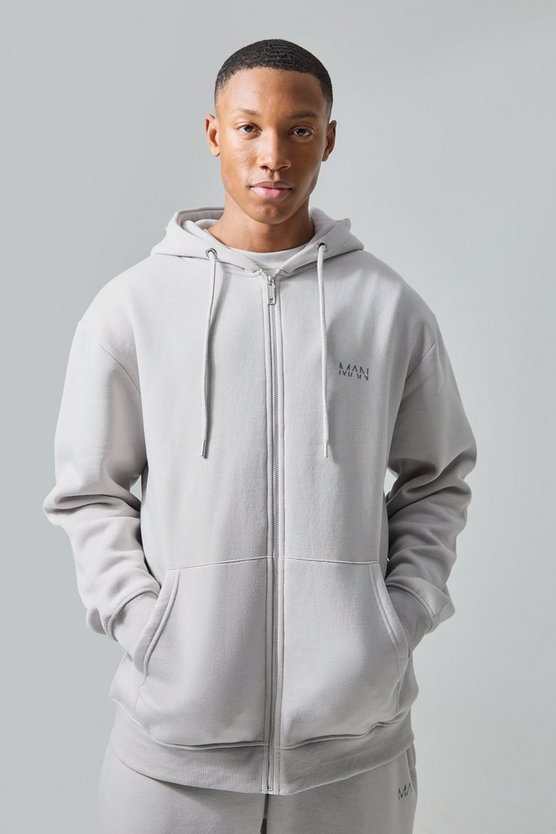 Man Active Oversize Hoodie mit Reißverschluss