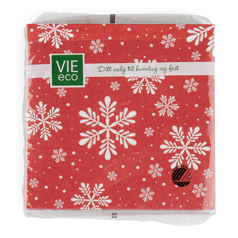Vie Eco Servietter 20-pk 33x33 cm, julemotiv