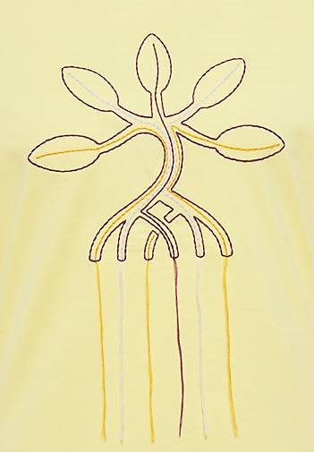 SOMWR T-Shirt T-Shirt With Multicolot Mangrove Embroidery