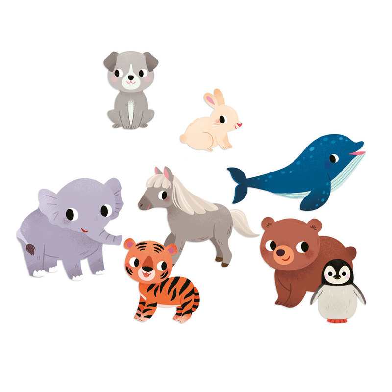 80 gommettes les bébés animaux - Lito