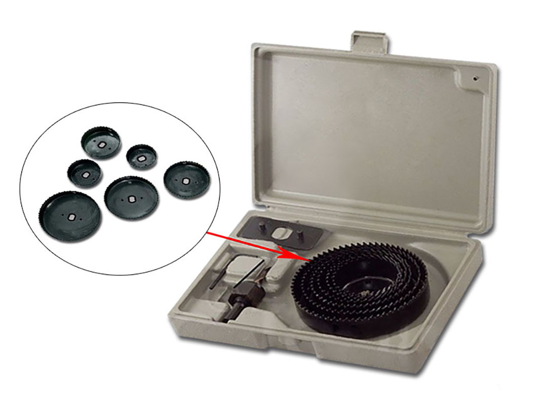 Vago-Tools Lochsägensatz Bohrkronen 8 tlg Set 22-127mm