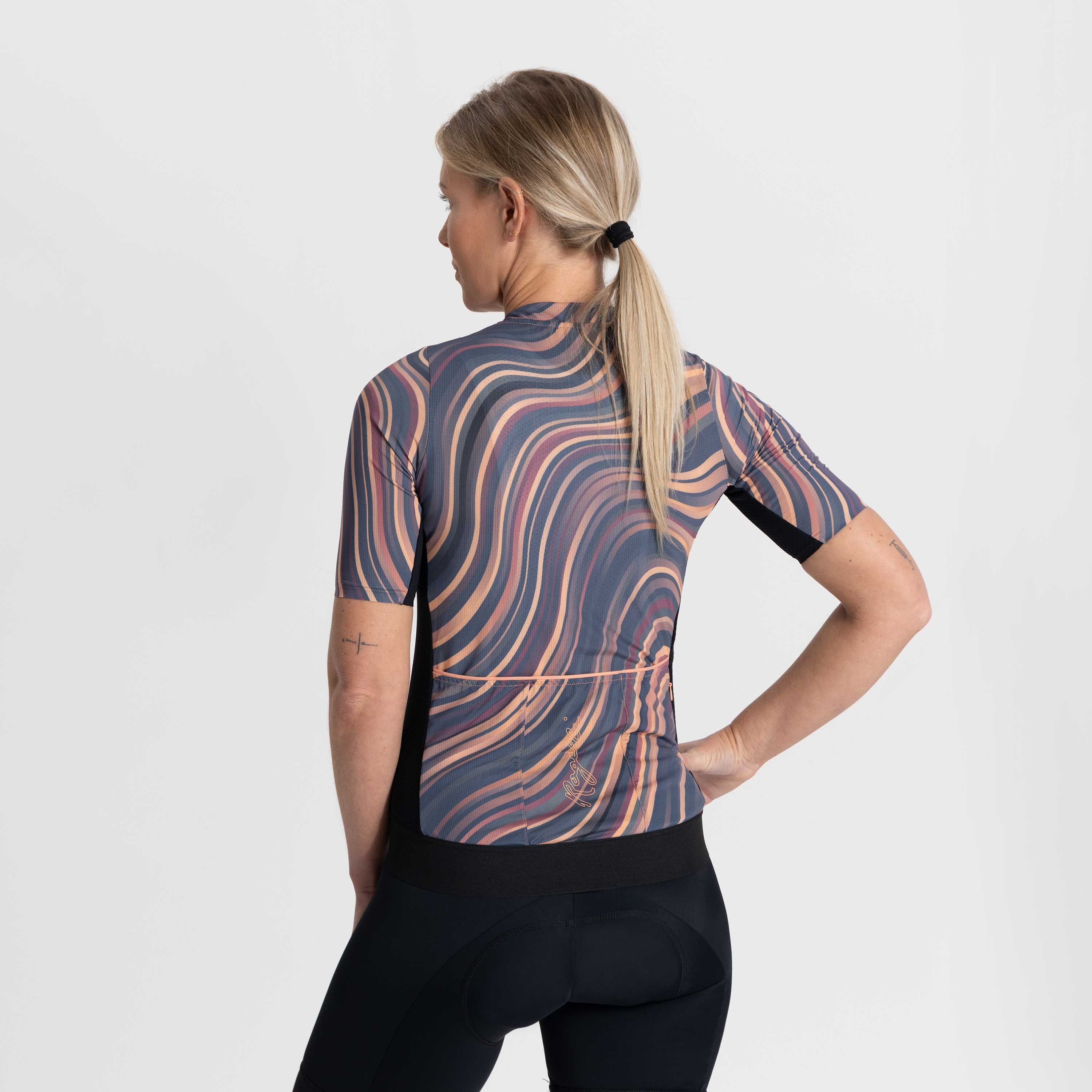 Rogelli Lynn Koralle/Grau Damen Radtrikot Kurzarm