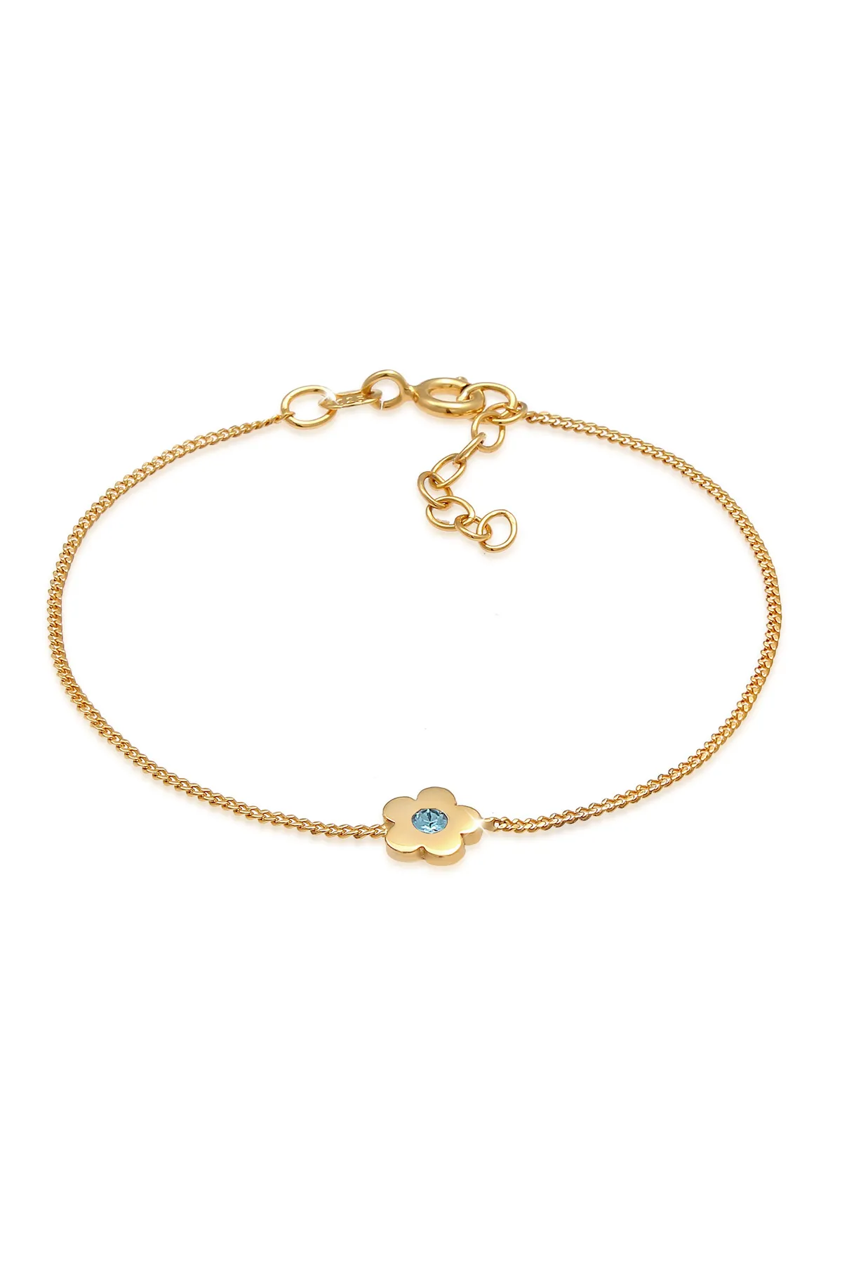ELLI  Armband Kinder Blume Kristalle 925 Silber