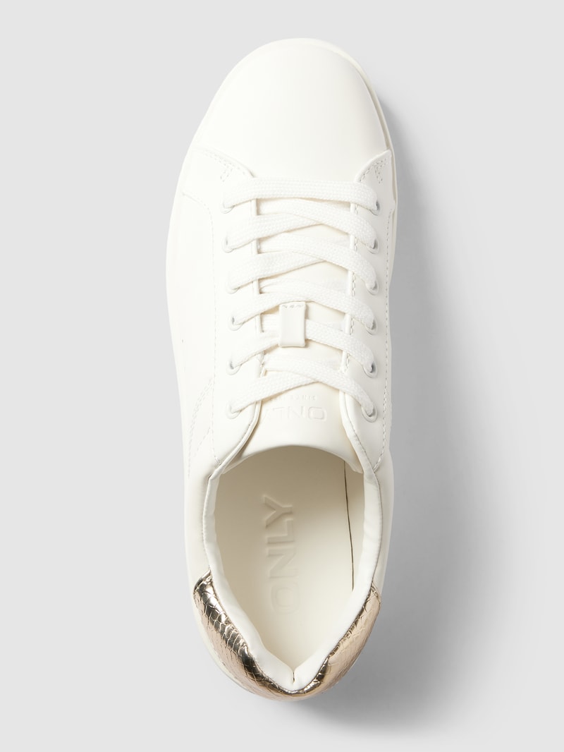 Sneaker mit Metallic-Detail Modell 'SOUL' in weiß