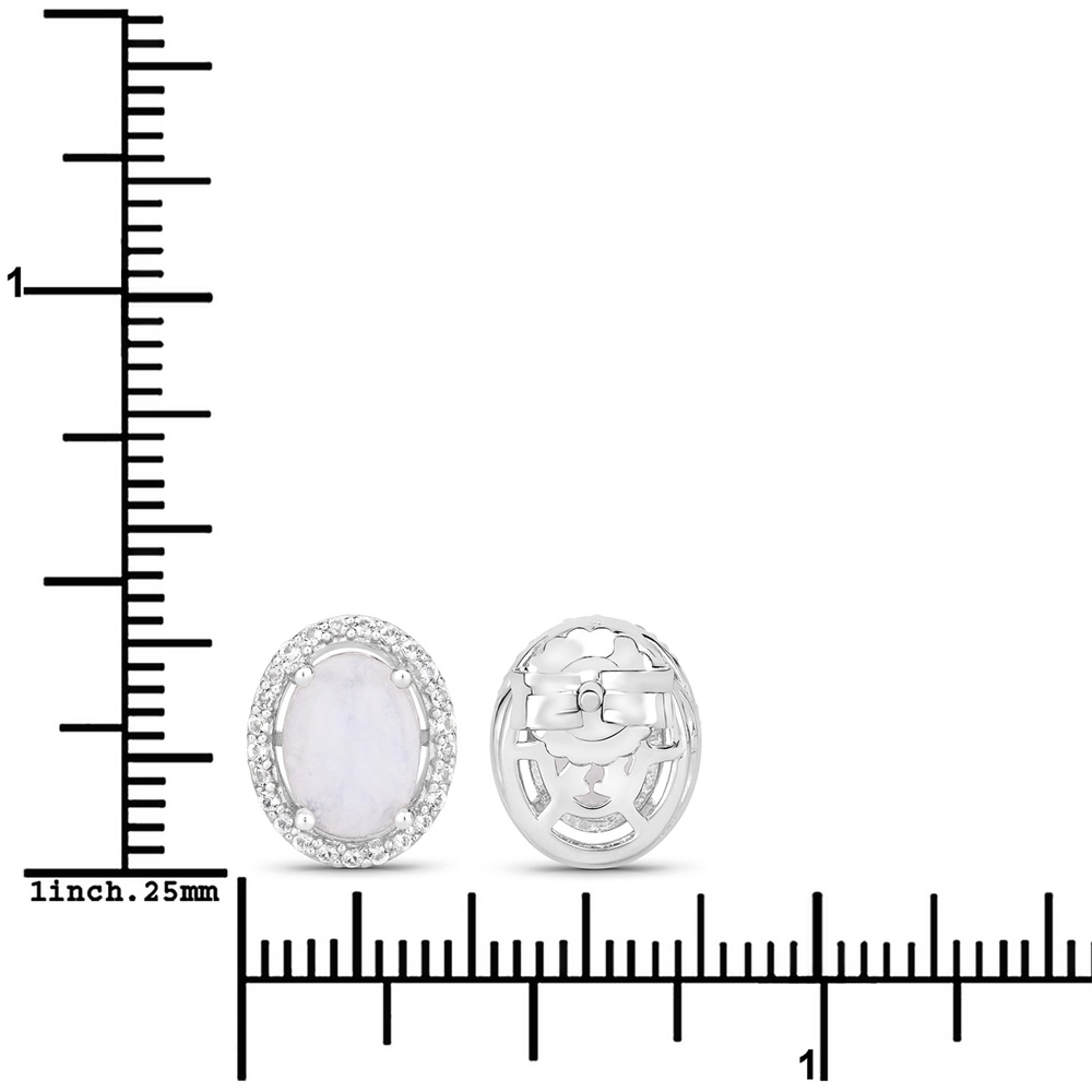 Rafaela Donata Boucles doreilles Argent sterling Pierre de lune en Argent Bijoux