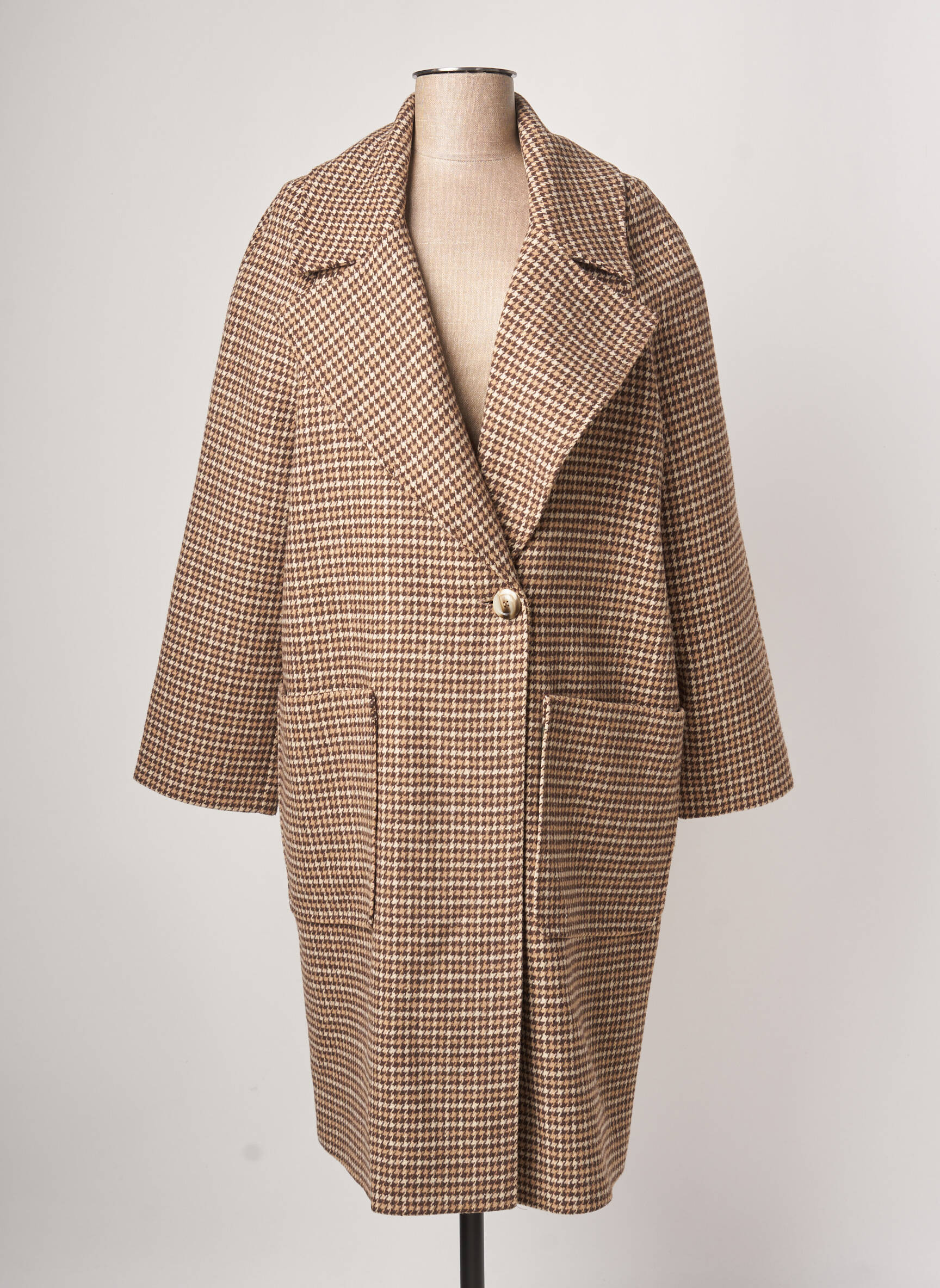 Janis John Manteaux Longs Femme couleur marron