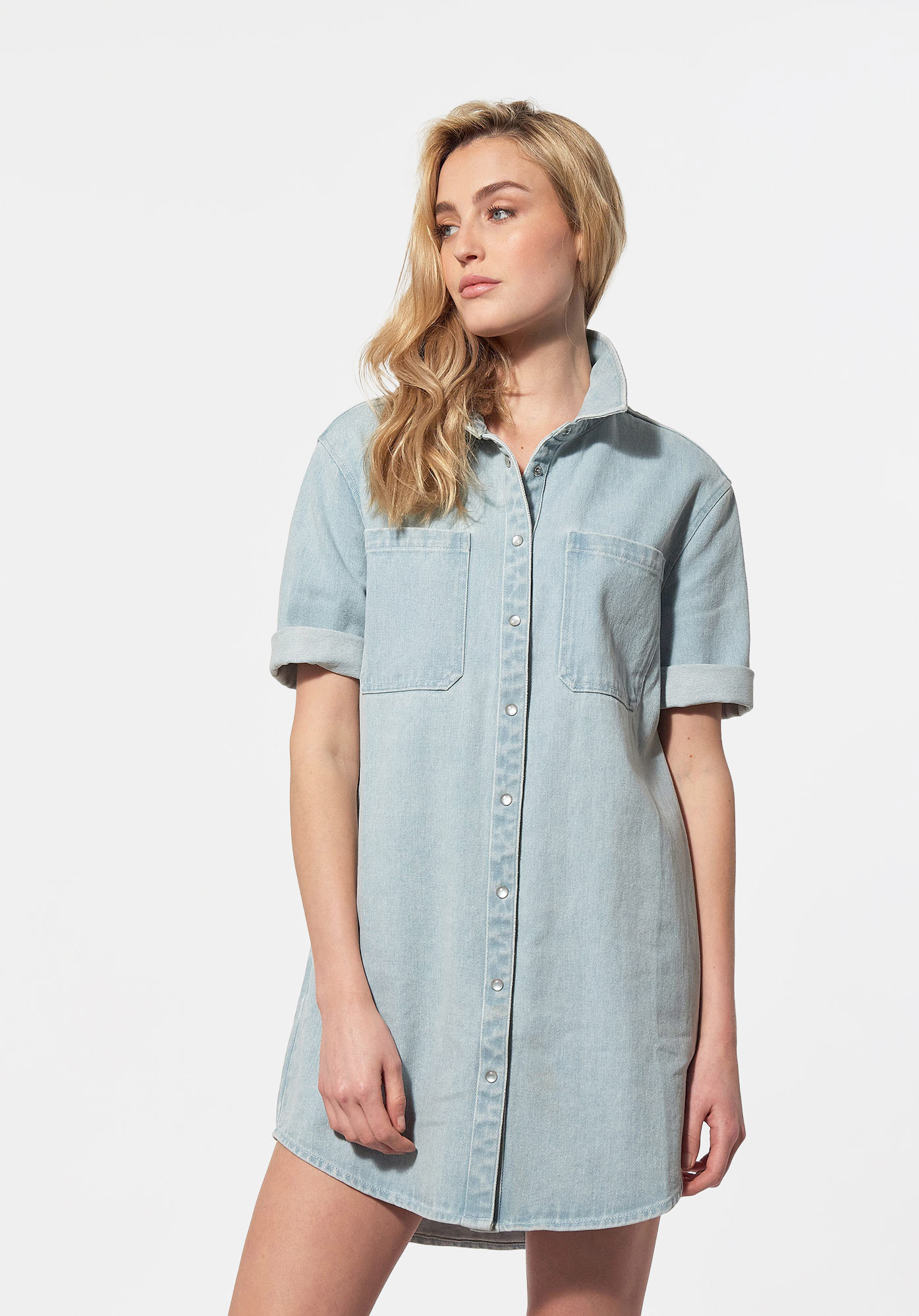 BIRD   Robe en jean Femme en 100% coton