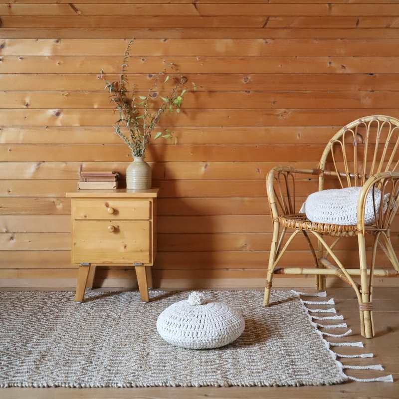 Tapis jute & coton 110x170cm SIERRA