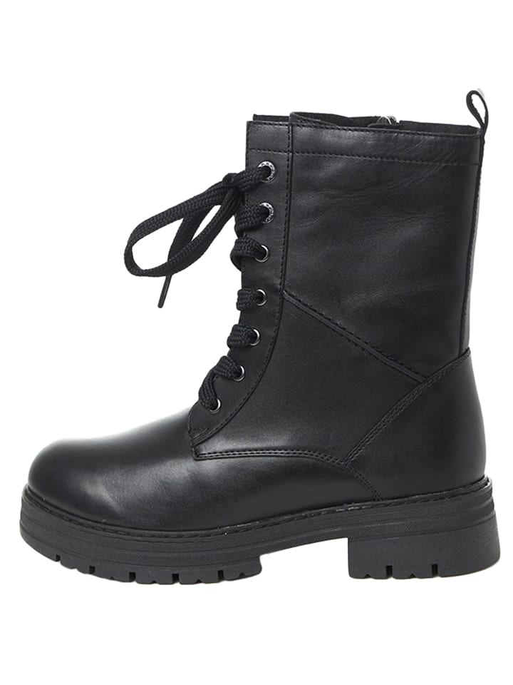 Marco Tozzi Leder-Boots in Schwarz günstig kaufen