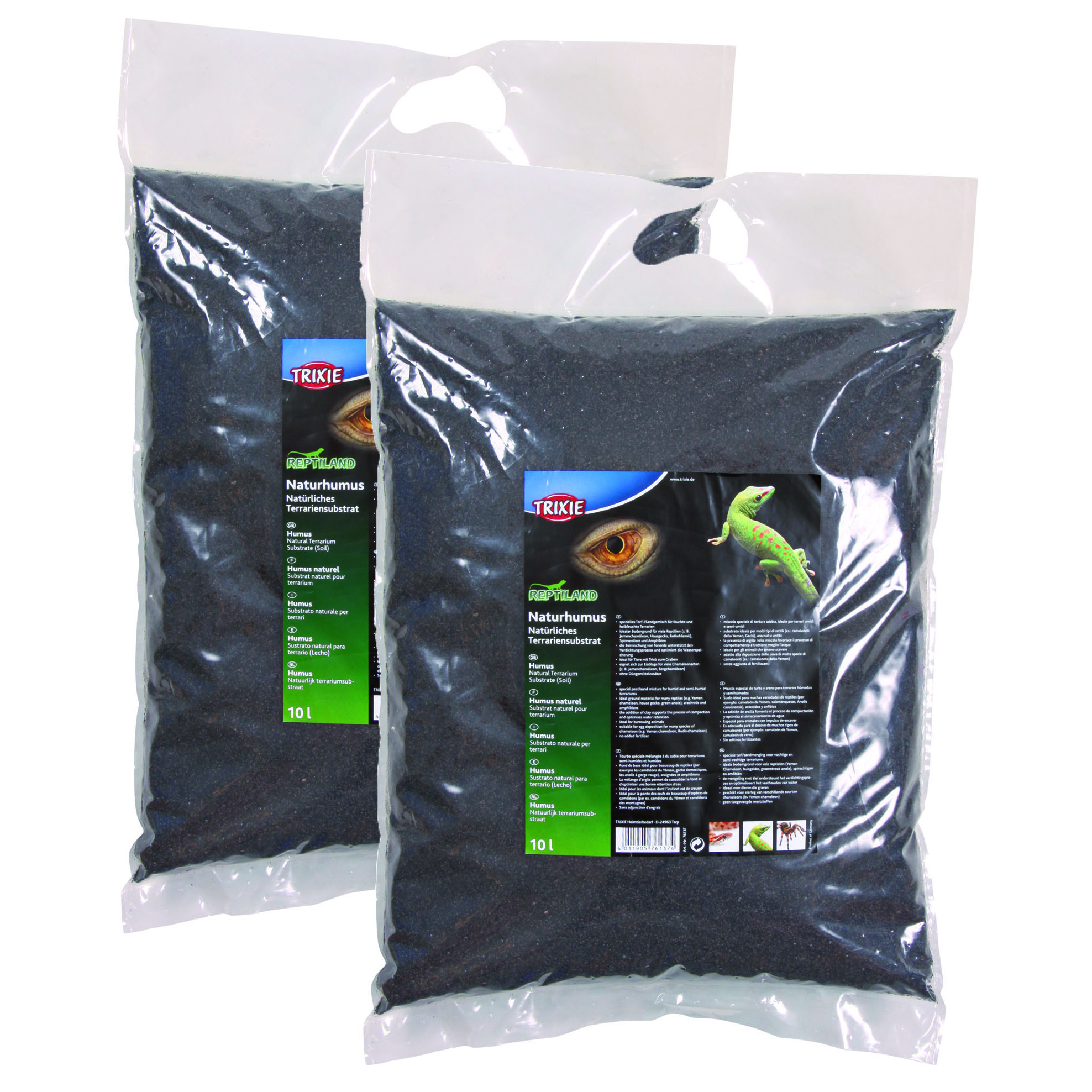 Trixie Bodengrund Trixie Reptiland Naturhumus 2x10l