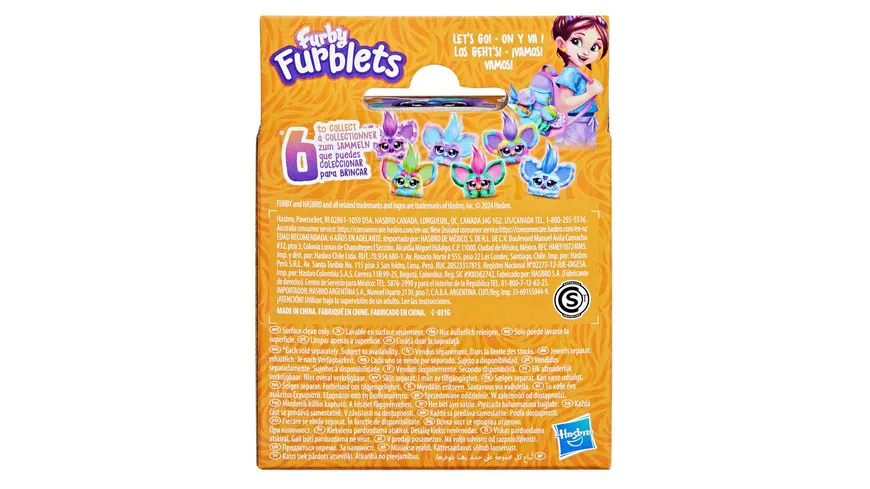 Hasbro - Furby Furblets Mini elektronisches Plüschspielzeug, 1 Stück, sortiert
