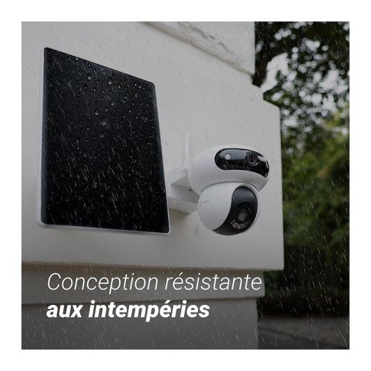 Cameră de securitate wireless EZVIZ HB90 4MP 2K cu baterie și panou solar