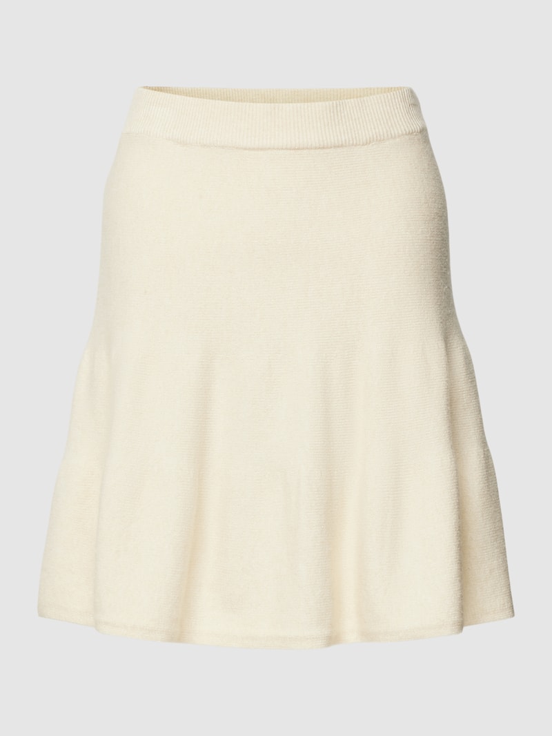 Knielanger Rock mit Strukturmuster Modell 'VIRIL' in offwhite