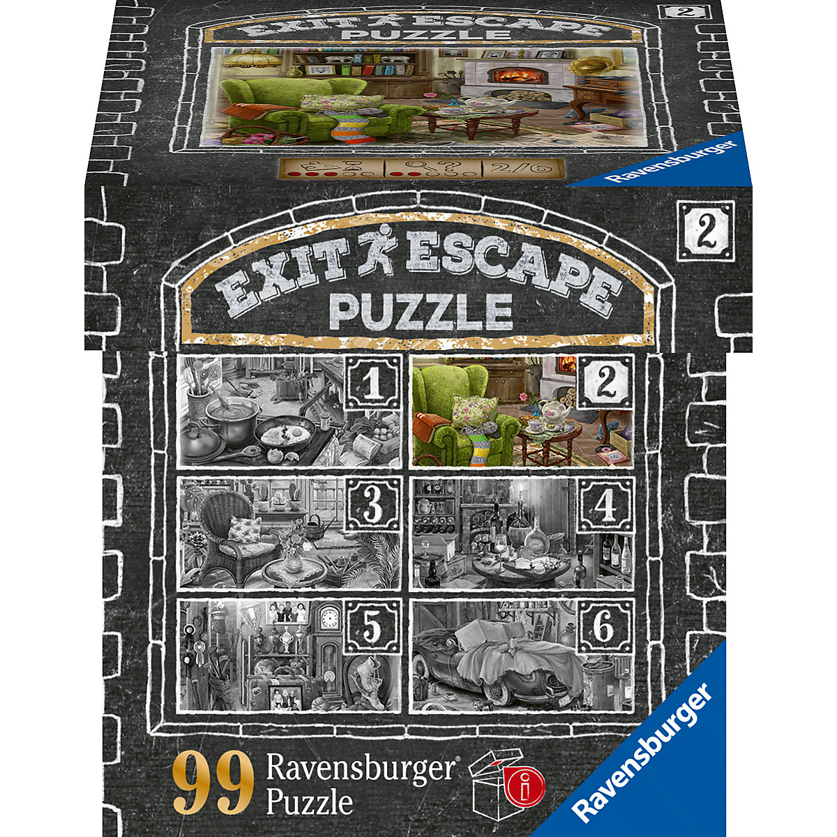EXIT Puzzle - Im Gutshaus 2 - Wohnzimmer, 99 Teile
